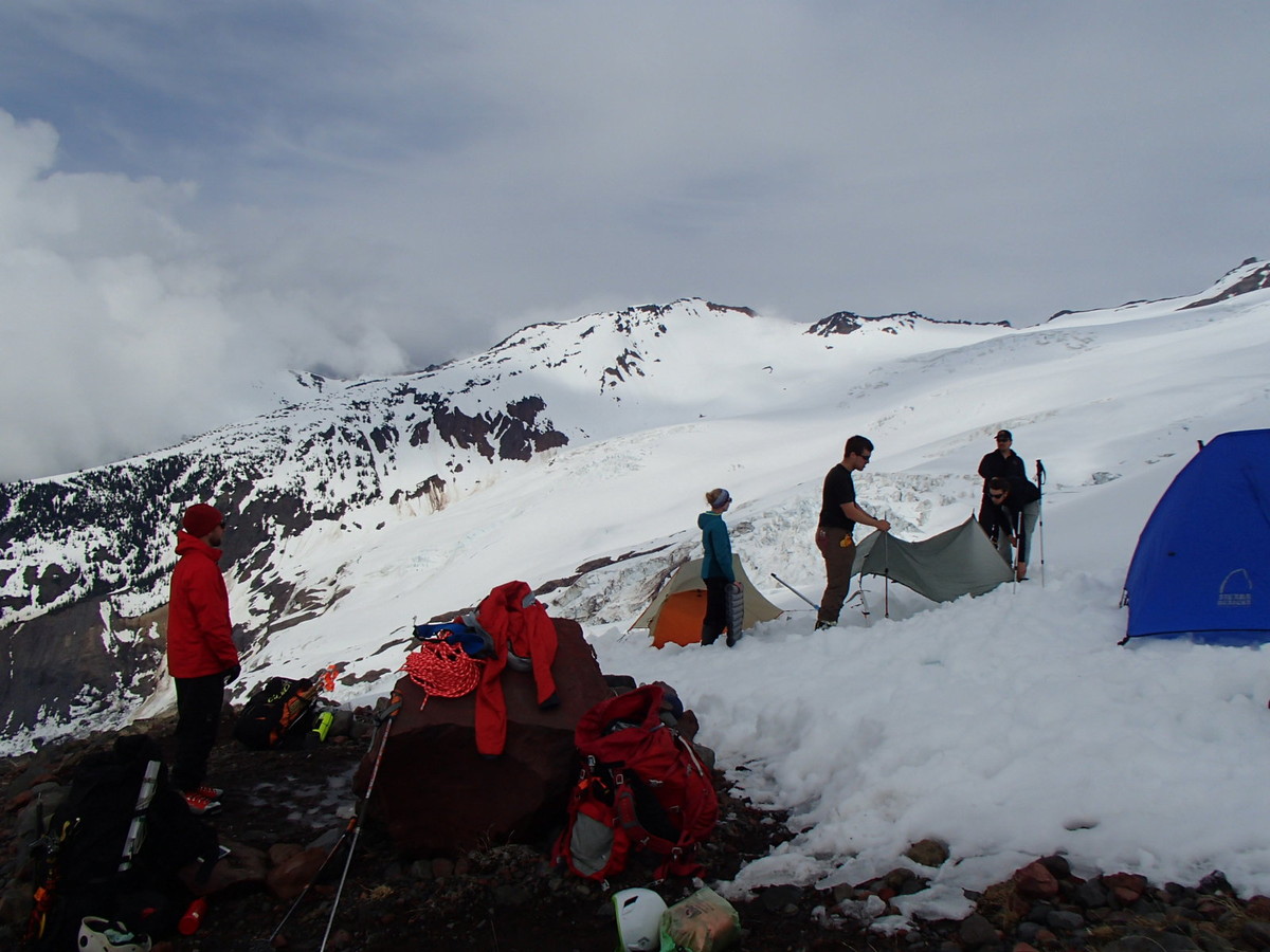 bivy site on rocky outcropping