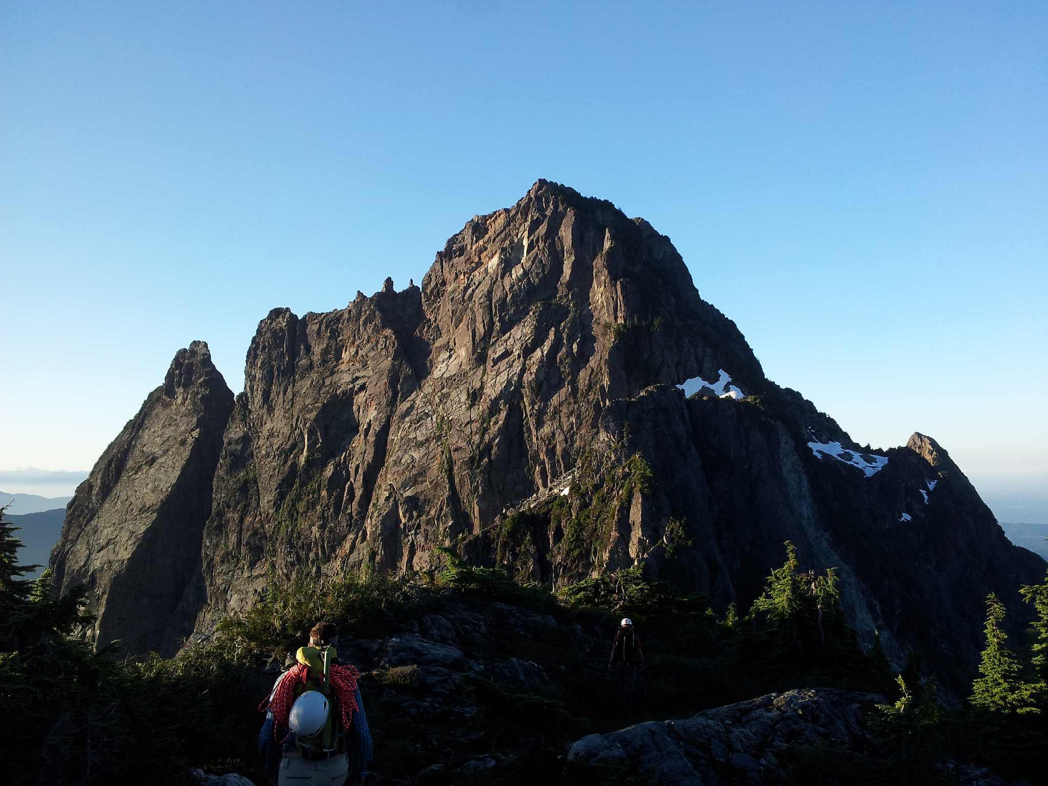 walking towards a mountain