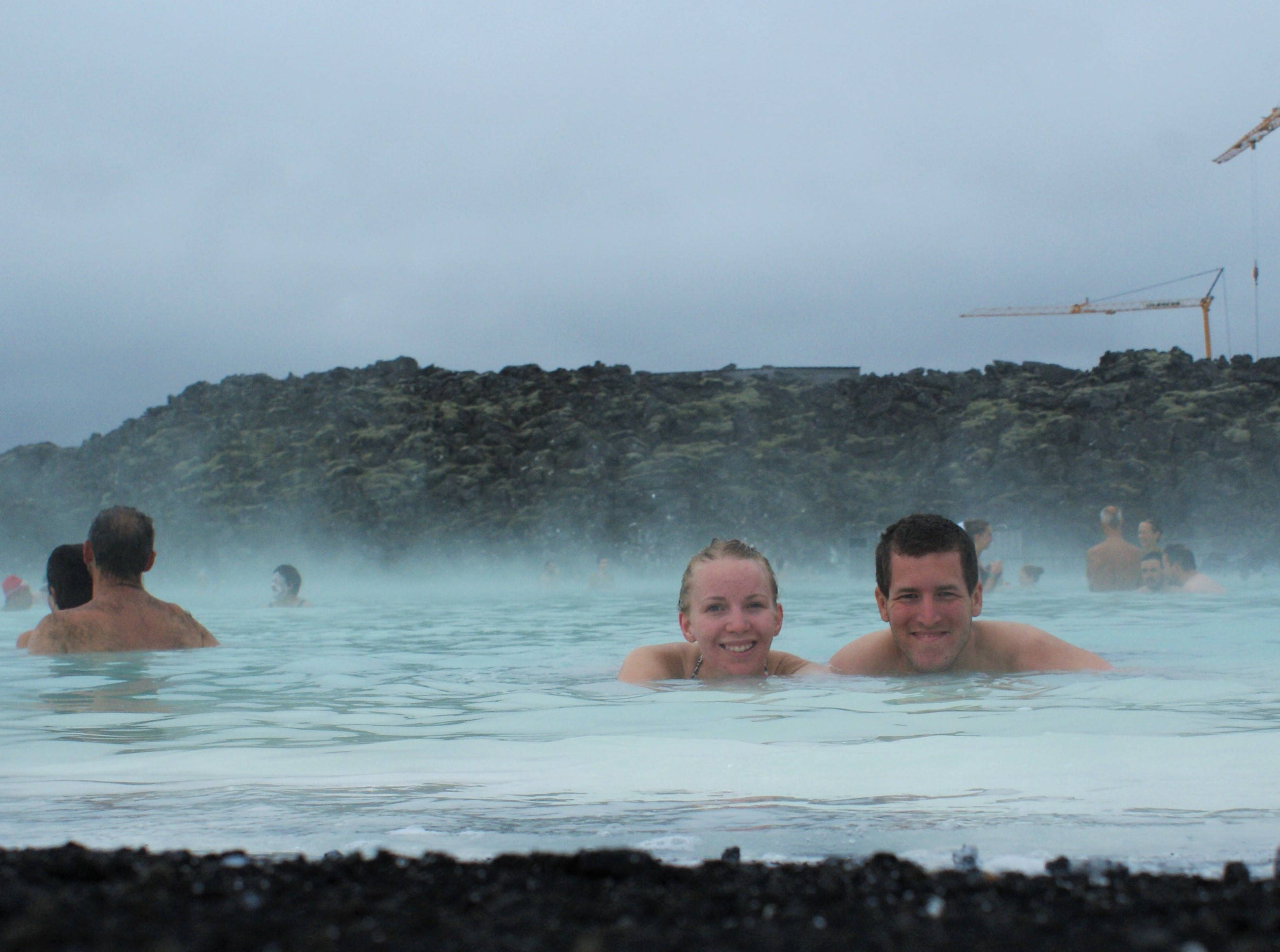 selfie at blue lagoon