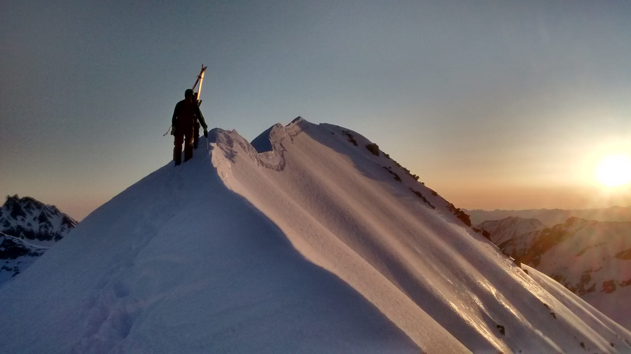 Arête in the sun