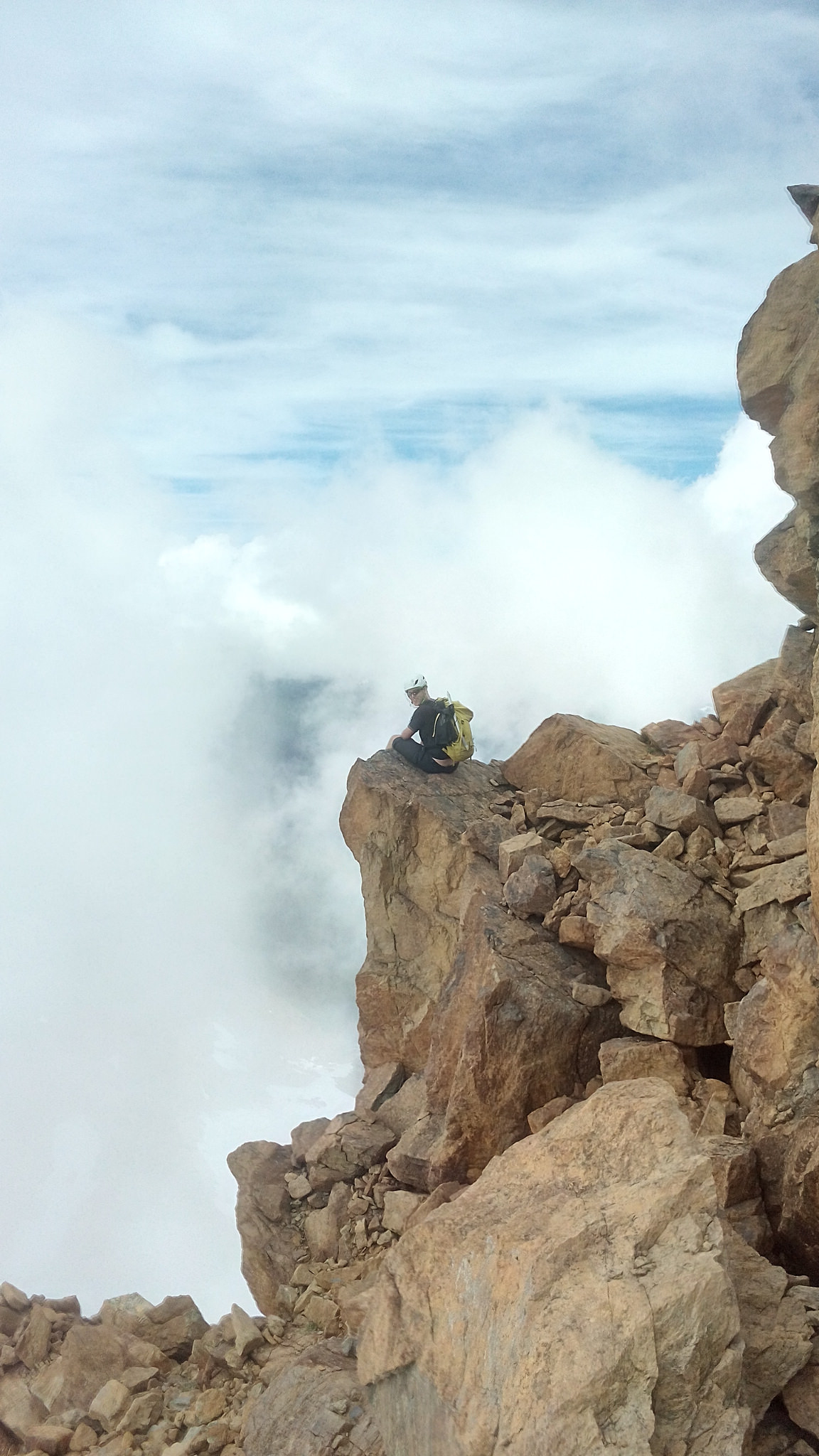 Alan on a rocky perch