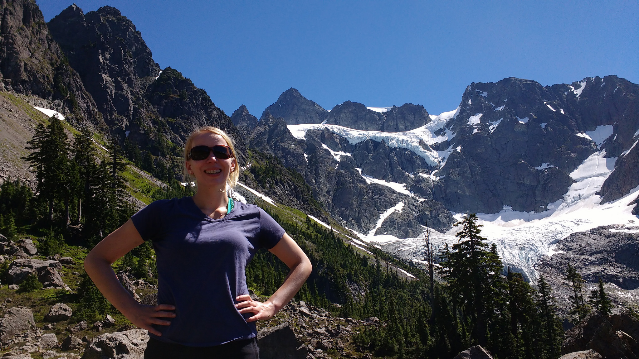 Dorothy with Shuksan behind