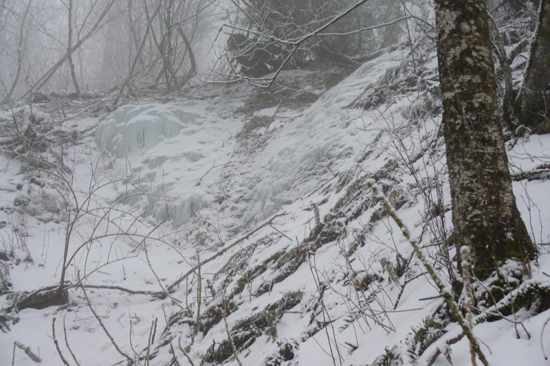 The Broken Heart ice climb